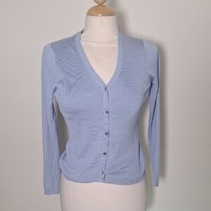 Ann Taylor 90's Vintage Silk Knit Shell Button Cardigan Size XS